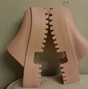 Womens SHOEDAZZLE Pink Platform SHOE Clog Slides SIZE 10 Similar To Crocs